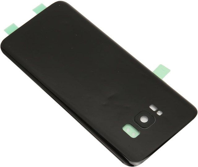 Samsung Galaxy S8 Rückglasabdeckung Gehäuse in Schwarz mit Kameralinsentape und Touchstift sowie Handyhalter - Bild 1
