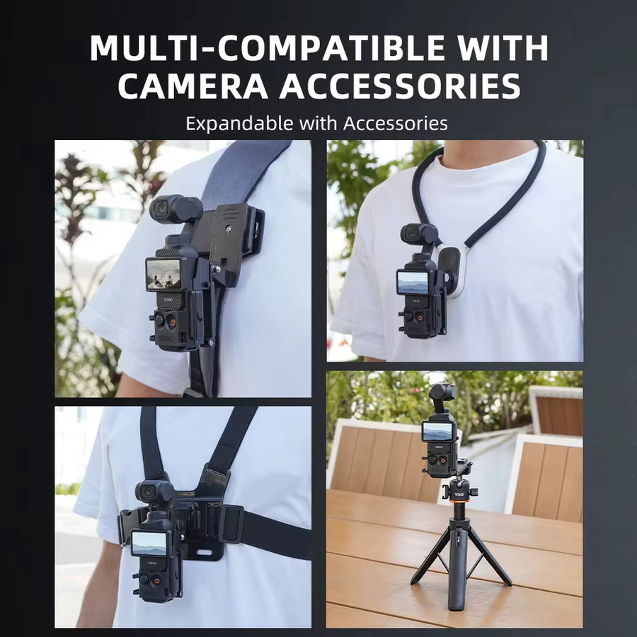 BRDRC Magnethalterung und Schnellverschluss-Adapterrahmen für DJI Osmo Pocket 3 in Schwarz und Blau - Bild 2