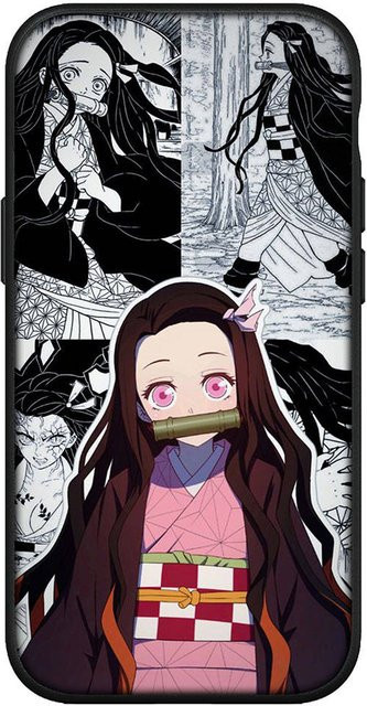 MINISO Handyhülle Anime Dämon Slayer Tanjirou Nezuko für iPhone Samsung Xiaomi Redmi OPPO Huawei in Rehbraun - Bild 1