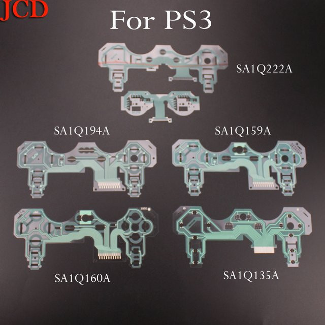 5er Set Flexband-Kontaktkabel für PS3 Controller JCD, Ersatz-PCB-Kontaktpads für die Modelle SA1Q194A, SA1Q159A, SA1Q222A, SA1Q160A und SA1Q135A - Bild 1