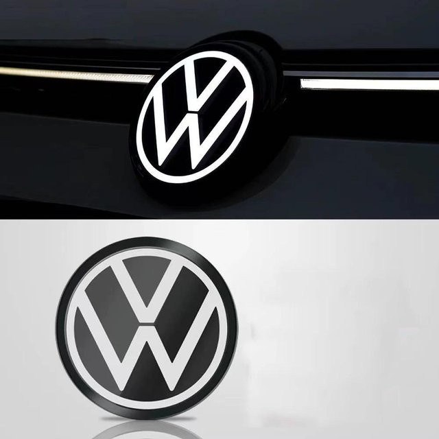Leuchtendes Emblem Licht für Volkswagen VW in Schwarz für Golf 7/7.5/8, Passat, Jetta, Polo, Taos, Touran, T-Roc, T-Cross und Arteon - Bild 1