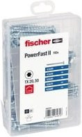 Fischer Meisterbox PowerFast II Spanplattenschrauben-Sortiment aus Stahl galvanisch verzinkt, 110 Stück - Bild 1