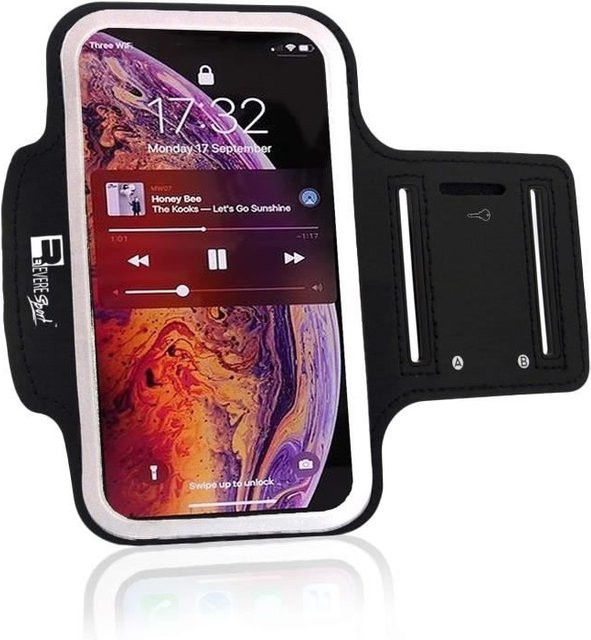 EF CONNECTION Sportarmband Schwarz für iPhone 12, Unisex, schweißresistent und stoßfest - Bild 1