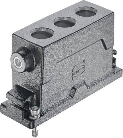 HARTING Tüllengehäuse aus Edelstahl in Grau, Artikelnummer 19 40 524 0436 - Bild 1