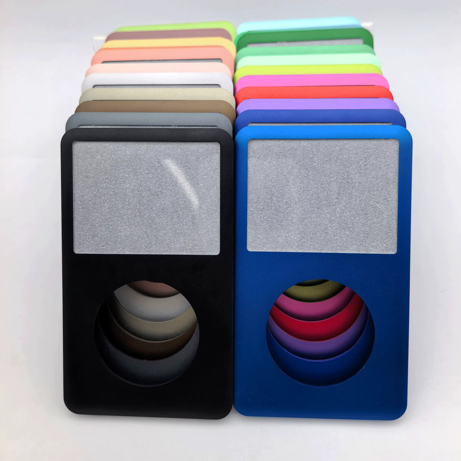 Apple Metall-Frontblende für iPod Classic mit Mitteltaste in Mehrfarbig und Schwarz für die 6., 6.5. und 7. Generation (80GB, 120GB, 160GB) - Bild 3