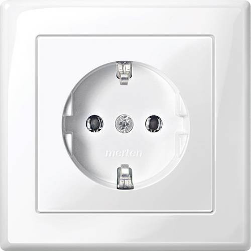 Merten Steckdose System M in Polarweiß MEG2401-1419 mit Schraubanschluss - Bild 1