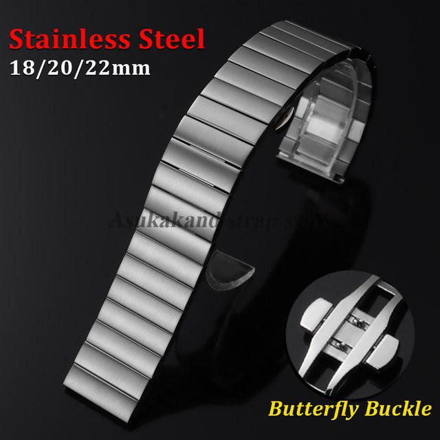 asukaband Uhrenarmband Edelstahl, Silber, Unisex - Bild 1