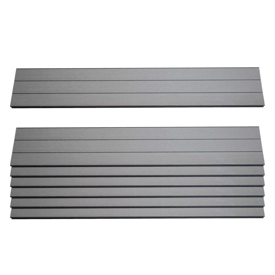 7er Set WPC-Sichtschutzlatten Savoie Grau, ca. 1qm, Höhe: 90 cm - Bild 2