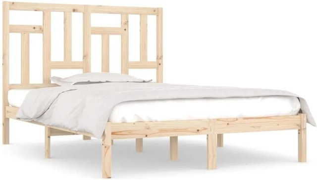 vidaXL Massivholzbett aus Kiefernholz in Braun, B/T/H: 120 x 200 x 100 cm - Bild 1