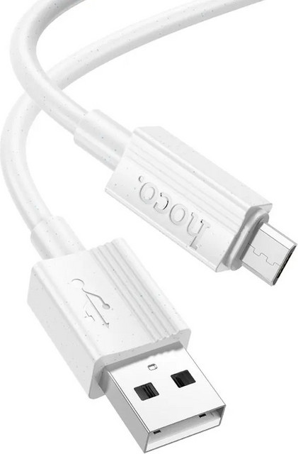 HOCO X107 Daten- und Ladekabel USB-A auf microUSB, 18W, 1m, Weiß - Bild 1