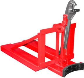 Bauer Südlohn Fasslifter RS-I/91 für Stapler aus Stahl, Feuerrot, L 129,5 cm x B 58,5 cm x H 92,5 cm - Bild 1
