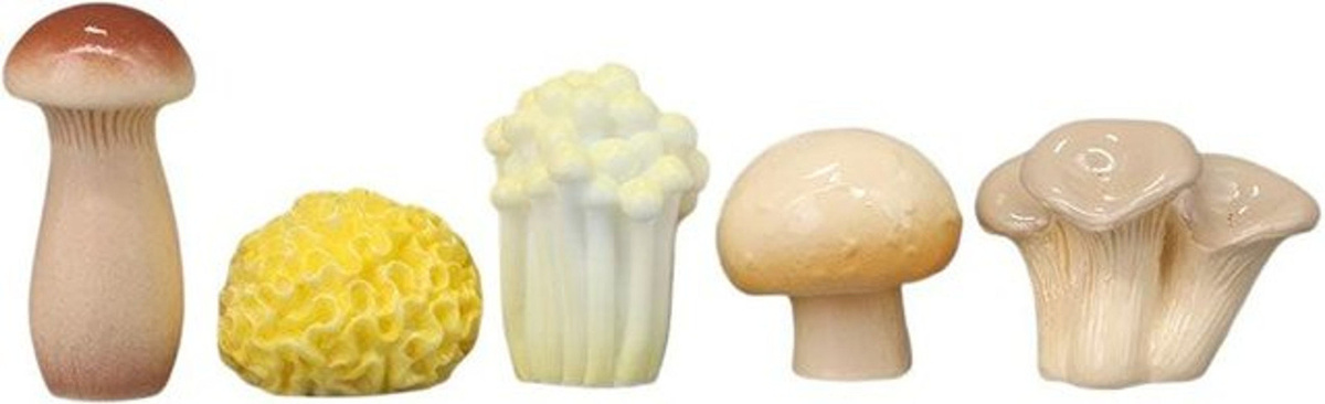 8er Set WHPHous Mini-Pilze aus Kunstharz in Mehrfarbig für Feengärten und Desktop-Dekoration - Bild 1