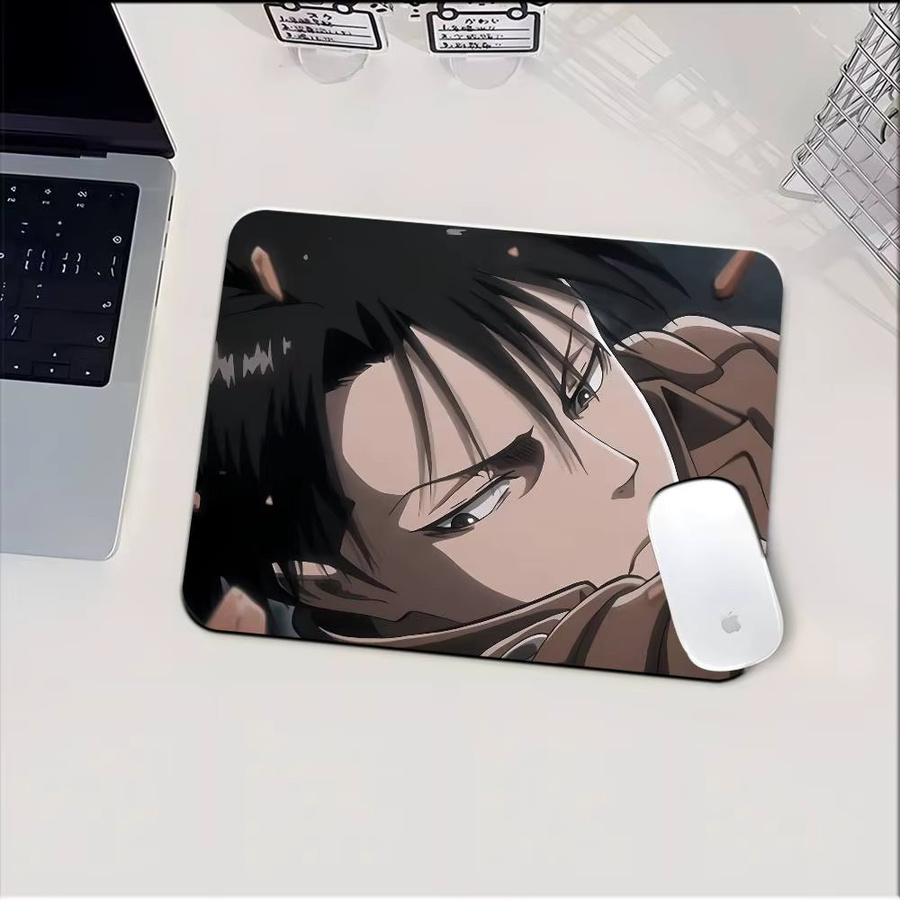 Levi Ackerman Mauspad Multicolor rutschfestes Schreibtischpad für Tastatur und Laptop - Bild 4