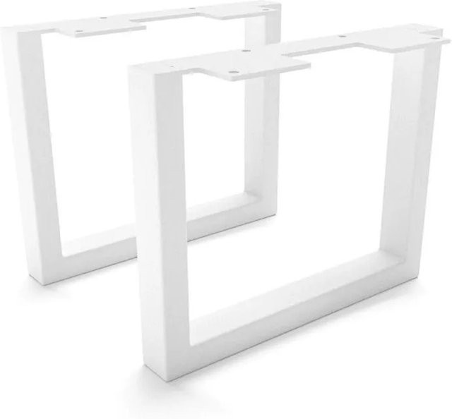 HEVVA Möbelfüße GRAZ 2er Set Weiß, Höhe: 20 cm, Tiefe: 25 cm - Bild 1