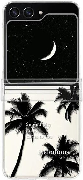 Samsung Galaxy Z Flip 6 5 4 3 Schutzhülle mit niedlichem Baum-Design und Lanyard Handschlaufe, transparent/multicolour - Bild 1