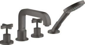 Hansgrohe Axor Citterio Duschset mit Regendusche und Handbrause in Brushed Brass - Bild 1