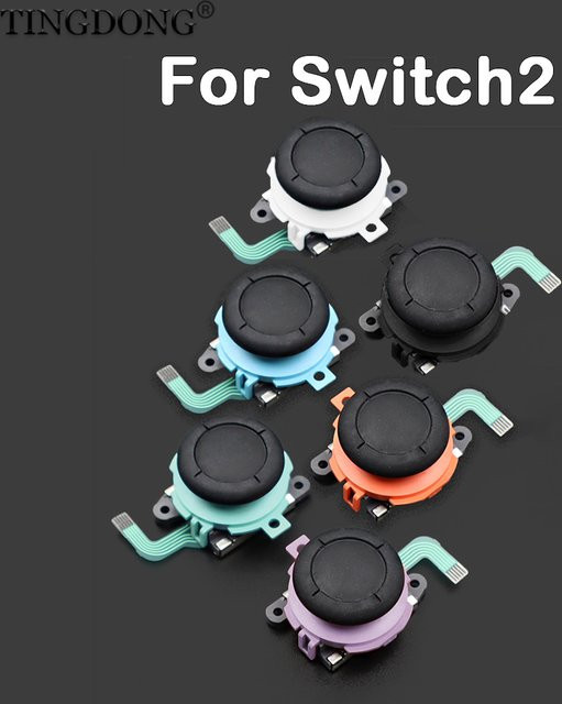 TingDong 3D Analog-Joystick Ersatzteile für Nintendo Switch Joy-Con Links und Rechts zur Behebung von Stick-Drift, Multicolour - Bild 1