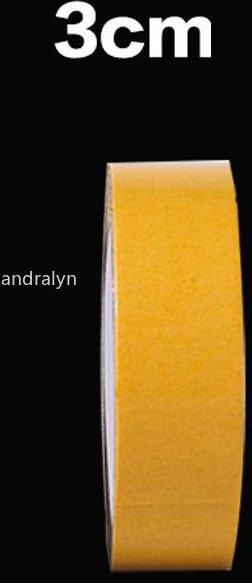 DHDH Doppelseitiges Klebeband aus Gitterfasern, transparent und wasserdicht, gelb, 5 m - Bild 1