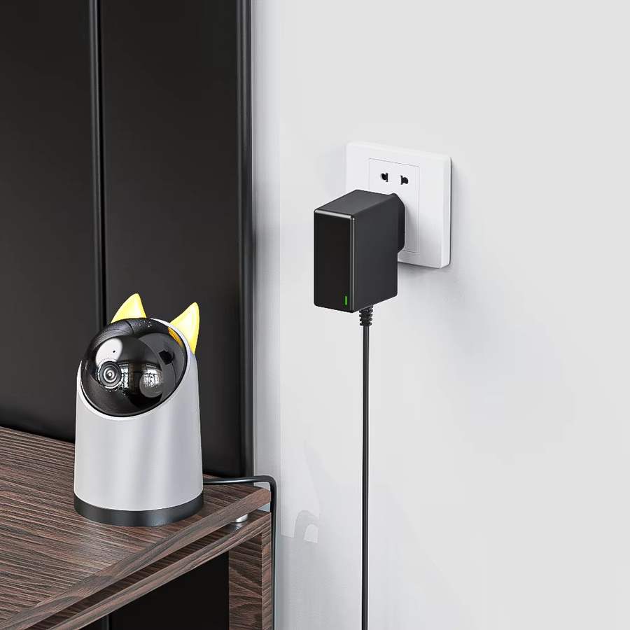 Schwarzes AC DC Wandladegerät Netzteil mit EU-Stecker 12V 0,5A 500mA für CCTV-Kamera LED-Streifen Lautsprecher Router und Drucker - Bild 5