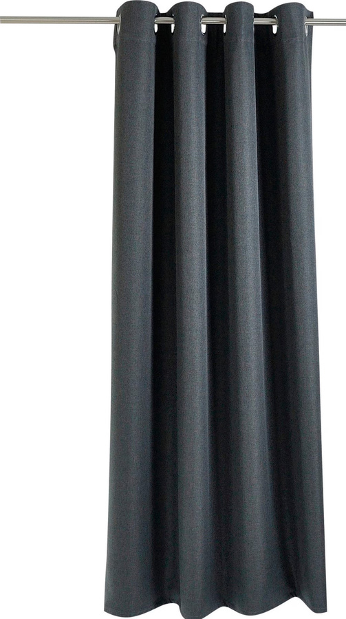 Heine Home Verdunkelungsvorhang Anthrazit aus 100% Polyester mit geräuschdämpfender Funktion und Ösen - Bild 2