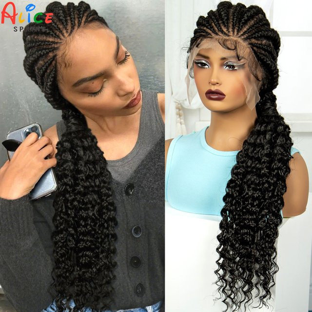 Alice Spring Cornrow Perücke, synthetisch, 30 Zoll, Damen - Bild 1