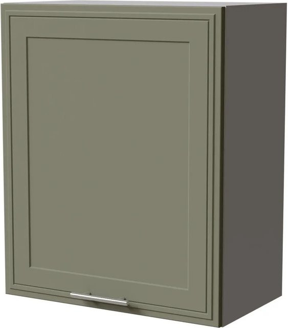Feldmann-Wohnen Hängeschrank Salo W2 Küchenschrank in Grau und Reed Green Matt mit Kassettenoptik, B/T/H: 60 x 32,5 x 72 cm - Bild 1