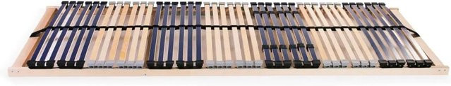2er Set vidaXL Lattenroste aus Birkenholz mit 42 Latten und 7 Zonen, Farbe: Braun, B/T: 90 x 200 cm - Bild 1
