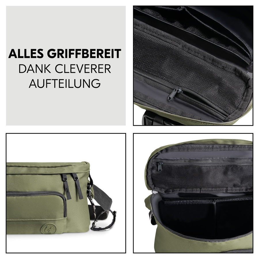 Hauck Universal Kinderwagen Organizer und Bauchtasche in Olive - Bild 4