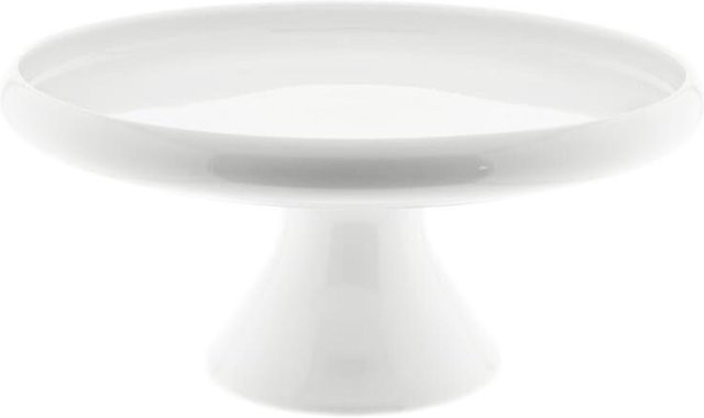 Almina Tortenplatte mit Fuß aus Keramik in Weiß, Durchmesser: 30,5 cm, Höhe: 14 cm - Bild 1