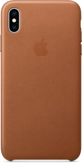 Apple iPhone Xs Max Leder Case in Sattelbraun - Bild 1