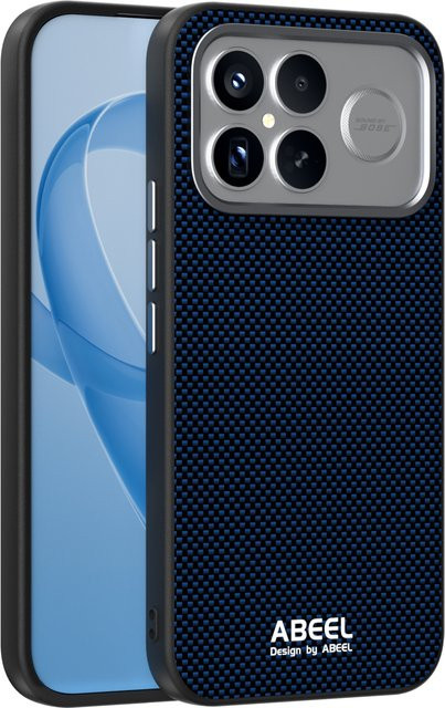 Stoßfeste Business Carbon Fiber Textur Hard Case für Xiaomi Poco F8 und F7 Ultra Pro mit magnetischer kabelloser Aufladung - Bild 1