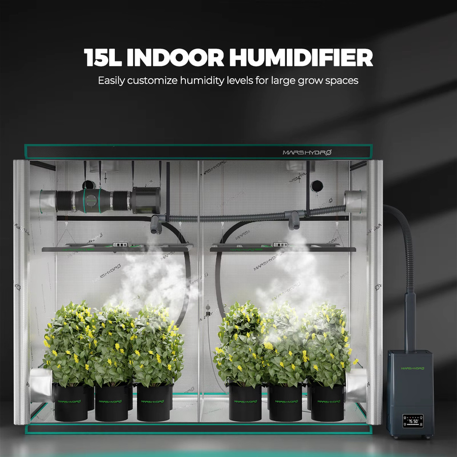 Mars Hydro Ultraschall-Luftbefeuchter mit kühlem Nebel und 360 Grad Top-Füllung, Schwarz, B/T/H: 58,0 x 30,0 x 30,0 cm - Bild 3