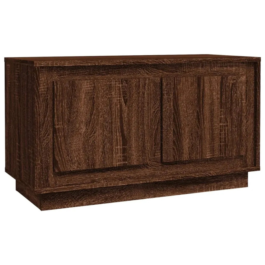 vidaXL TV-Schrank in Braun Eichen-Optik aus Holzwerkstoff, B/T/H: 80 x 35 x 45 cm - Bild 2