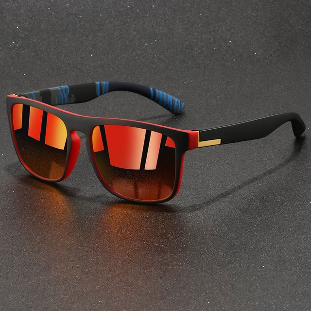 WSZ Sportsonnenbrille, Square, Vollrand, Kunststoff, Unisex, black - Bild 1