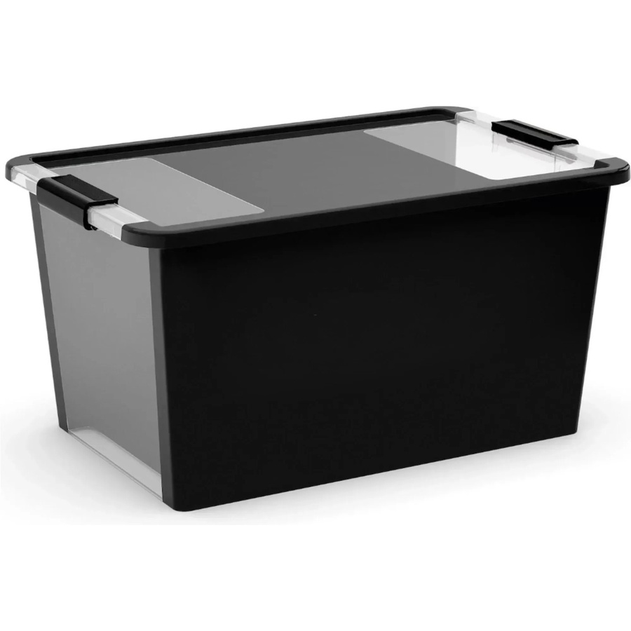PROREGAL Aufbewahrungsbehälter mit Deckel, Schwarz, 40 Liter, H x B x T: 28 x 55 x 35 cm - Bild 2