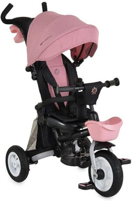 Byox Tricycle Flexy Lux 3 in 1 Dreirad klappbar mit Gummireifen rosa pink - Bild 1