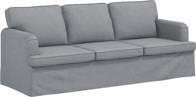 vidaXL Sofa Hellgrau mit Stoffbezug und Metallrahmen B/T/H: 201 x 80 x 85 cm - Bild 1