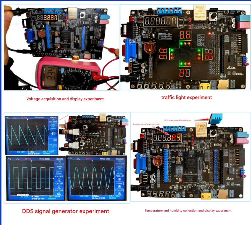 Altera Cyclone IV FPGA Entwicklungsboard Hongtu EP4CE10F17C8 Bildverarbeitungs-Lernplatine in Schwarz - Bild 2