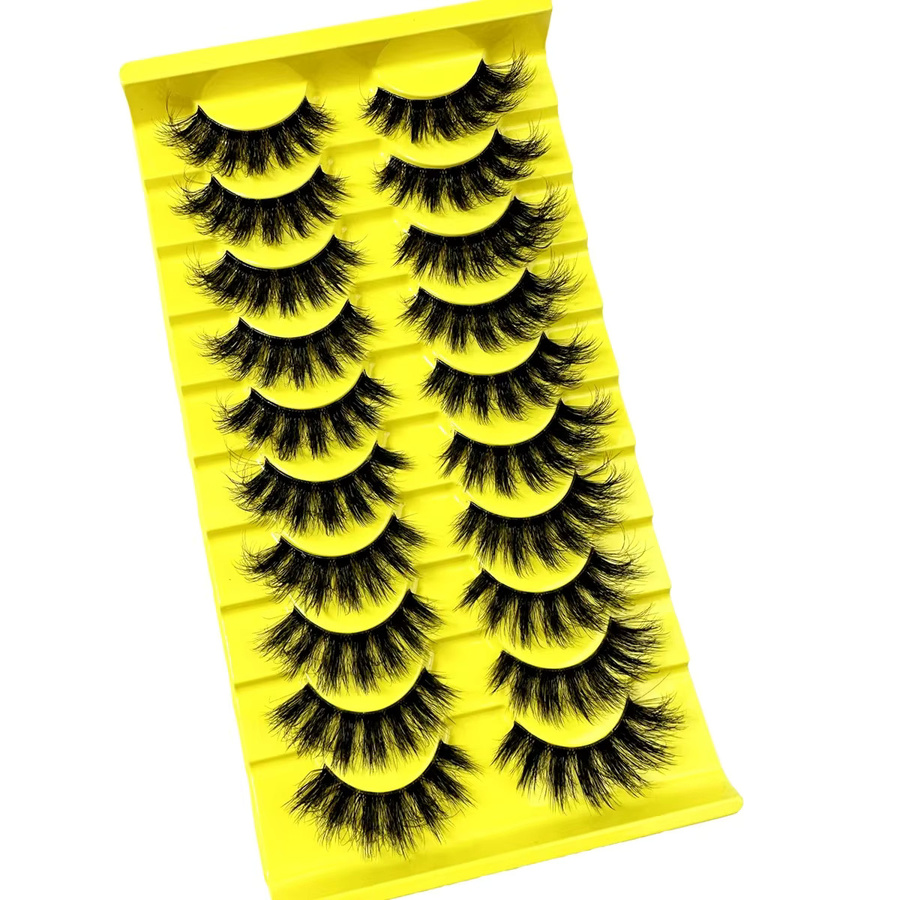 LIMEIKAI Künstliche Wimpern 3D Streifenwimpern, 10 Paar, Unisex - Bild 4