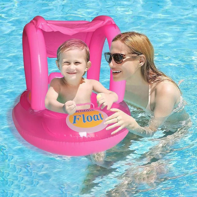Aufblasbarer Schwimmring Rooxin in Pink für Wassersport und Pool Zubehör - Bild 1
