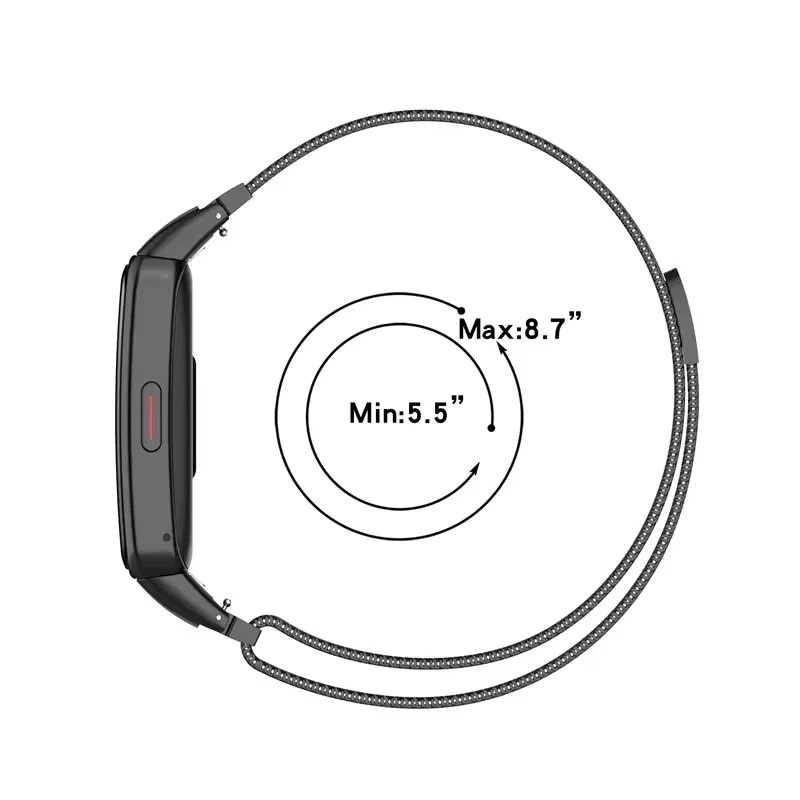 Huawei Uhrenarmband mit Schutzhülle und Glas Film, Schwarz, Kunststoff - Bild 2