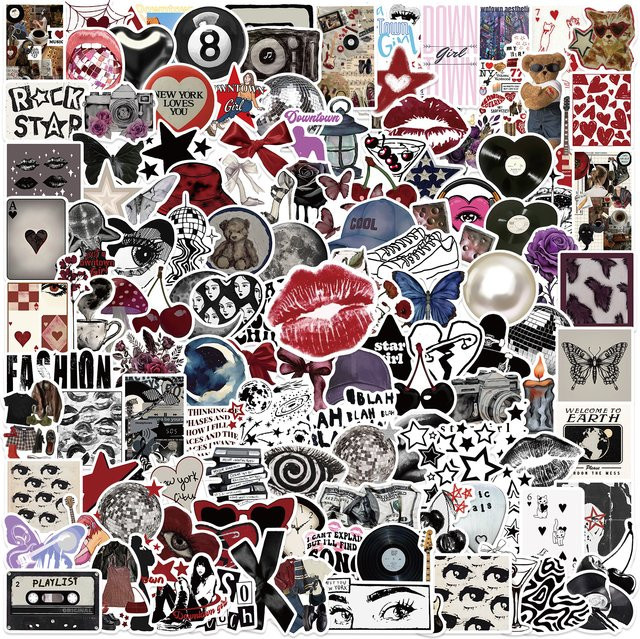 MRJIAANGSON Retro Cartoon Graffiti Aufkleber, multicolor, 50-teiliges Set - Bild 1