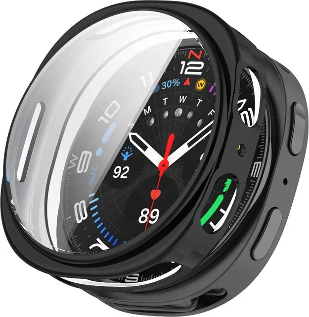 Mptionx Uhrenabdeckung TPU, Samsung Galaxy Watch 8 44 mm 40 mm, transparent - Bild 1