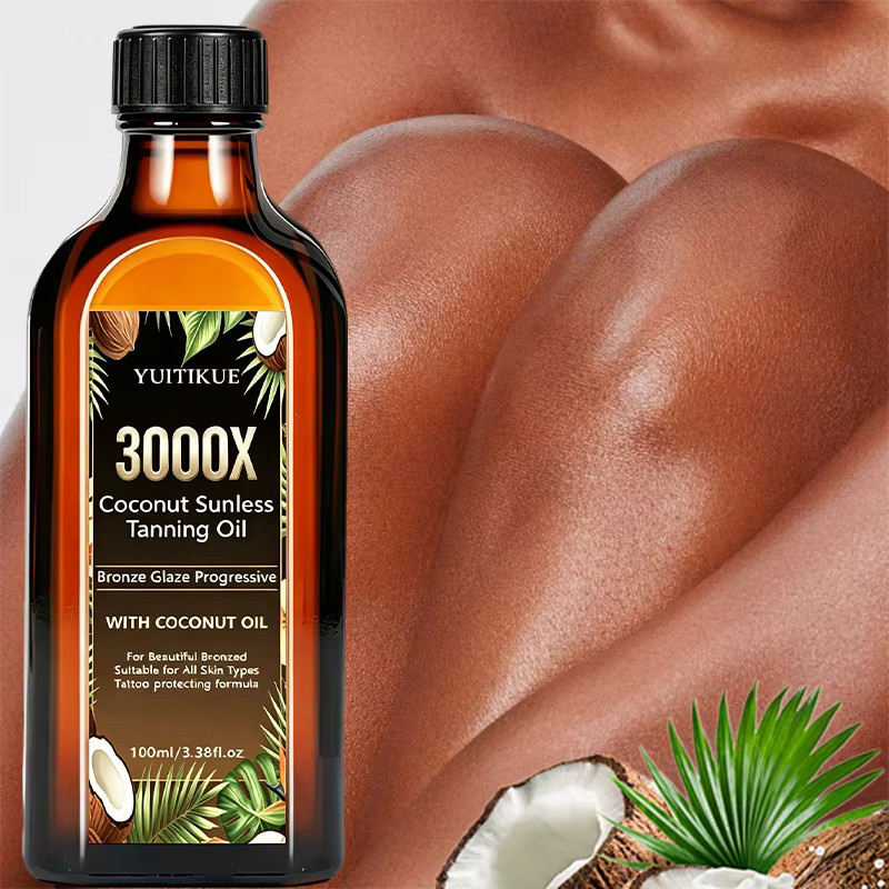 YUITIKUE Selbstbräunungsöl Kokosnuss, 100 ml, Unisex - Bild 3