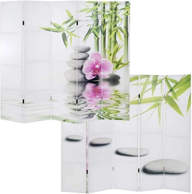 MCW Foto-Paravent T234 aus Holz in Weiß, B: 180 cm, H: 200 cm - Bild 1