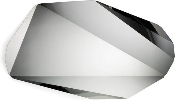 ClassiCon Piega Spiegel in Silber mit geometrischem Design aus Glas und Metall