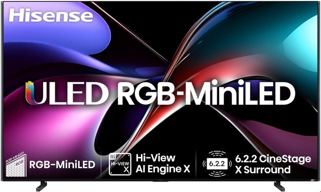 Hisense 100UXQ Mini LED Smart-TV 4K Ultra HD in Schwarz/Dunkelgrau mit Sprachsteuerung - Bild 1