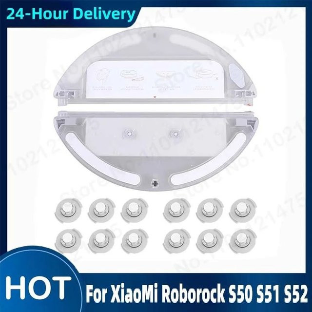Roborock Ersatzteile Wassertankfilter und Mop-Teile für S5 S50 S51 S55 S6 S60 S65 E25 E35 E20 C10 T4 T6 Roboterstaubsauger transparent - Bild 1