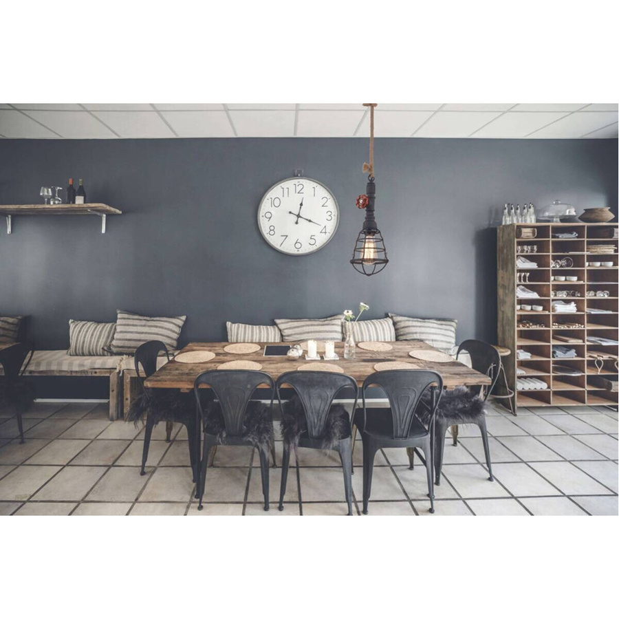 Näve Pendelleuchte Schwarz aus Metall und Textil mit E27 Fassung B/H/T: 14 x 130 x 14 cm - Bild 3