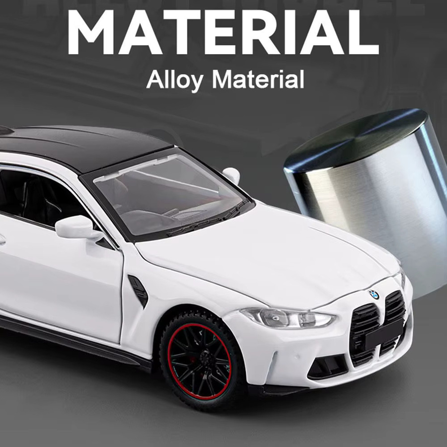 RMZ city M4 320I Modellauto, 1:32, Metall, Sound, Licht, Gummi Reifen - Bild 4